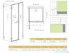 Radaway Arta Kds II kabina 110x80cm prawa szkło przejrzyste 386521-03-01L/386104-03-01/386110-03-01